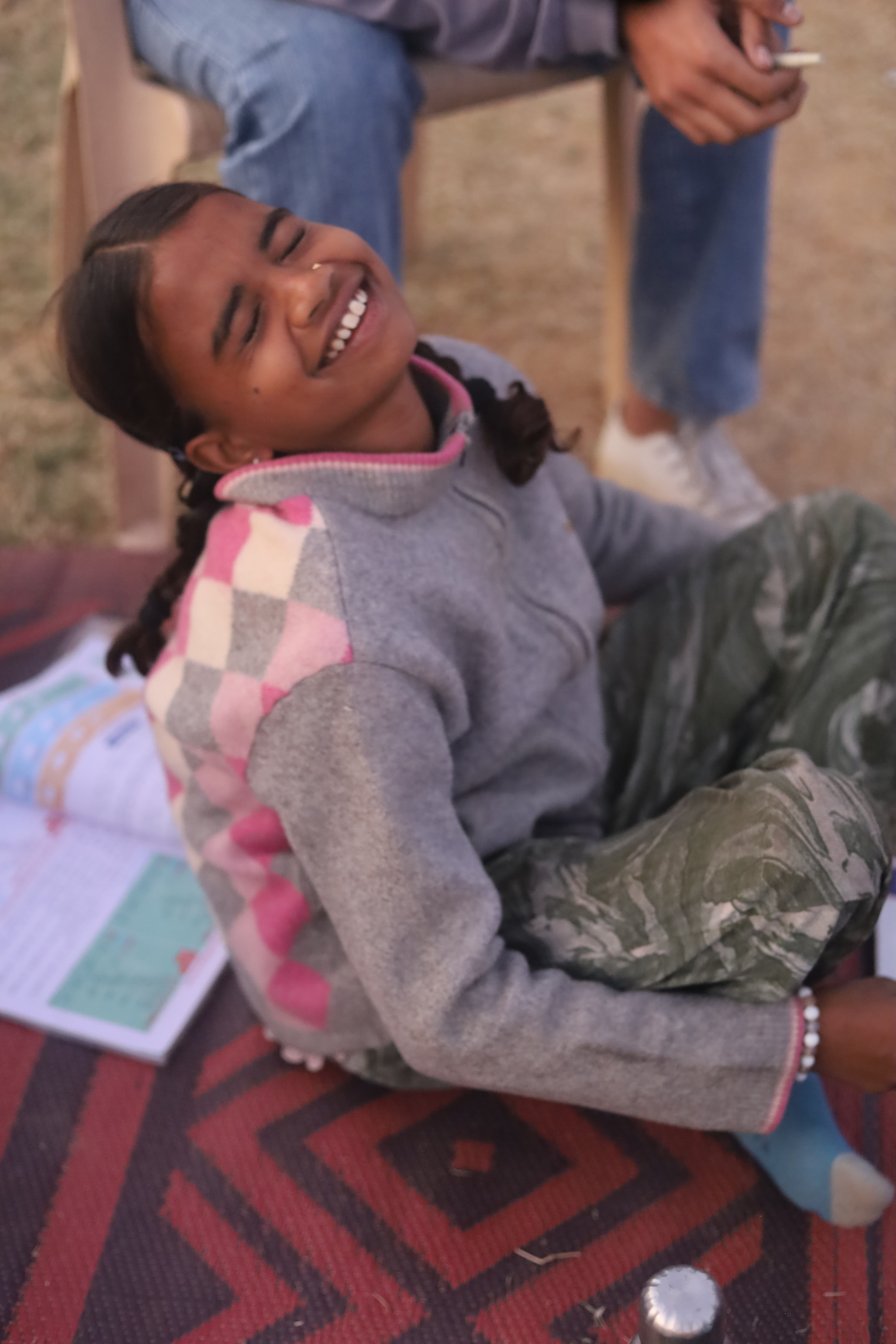 Jaiti volunteer teaching