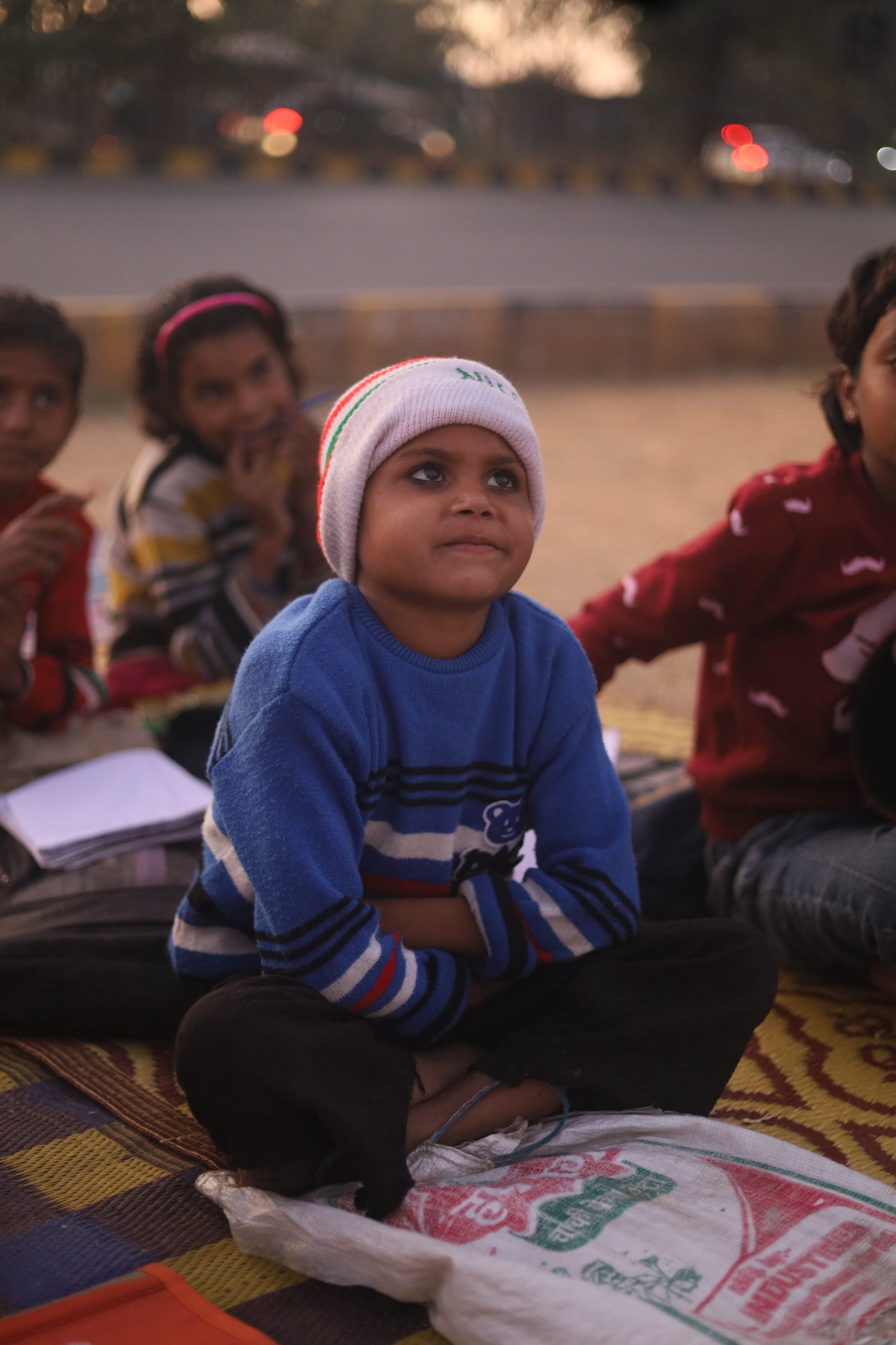 Children studying at Jaiti